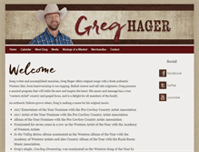 Tablet Screenshot of greghager.com